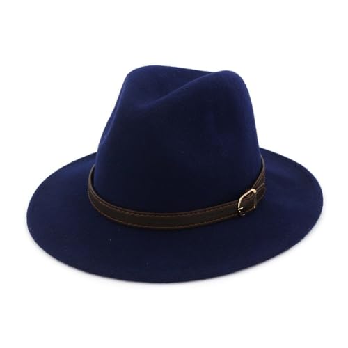 SLEDEZ Klassischer Zylinder für Herren Großer Bowlerhut for Herren, Jazzhut mit großer Krempe(Colour 4) von SLEDEZ