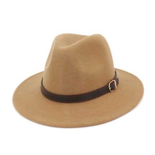 SLEDEZ Klassischer Zylinder für Herren Großer Bowlerhut for Herren, Jazzhut mit großer Krempe(Colour 6) von SLEDEZ