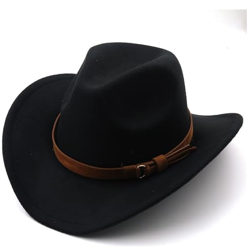SLEDEZ Klassischer Zylinder für Herren Herrenhut Western Cowboyhut Bowlerhut(Colour 2) von SLEDEZ