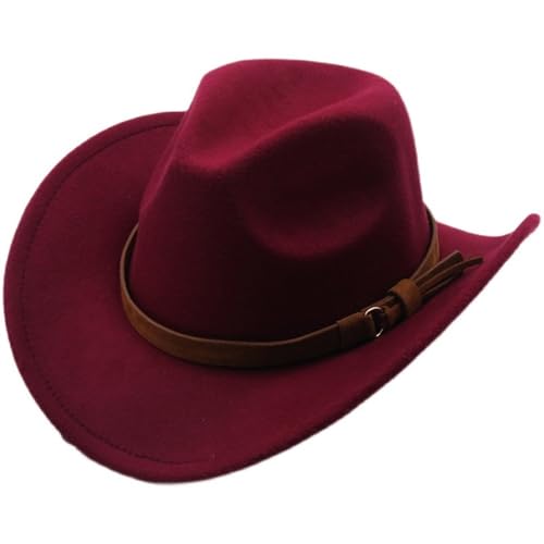 SLEDEZ Klassischer Zylinder für Herren Herrenhut Western Cowboyhut Bowlerhut(Colour 3) von SLEDEZ