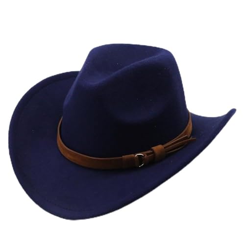 SLEDEZ Klassischer Zylinder für Herren Herrenhut Western Cowboyhut Bowlerhut(Colour 4) von SLEDEZ