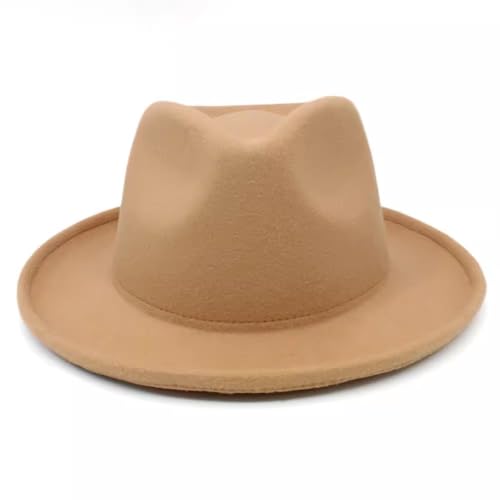 SLEDEZ Klassischer Zylinder für Herren Klassischer Zylinder mit breiter Krempe for Damen und Herren(Colour 4) von SLEDEZ
