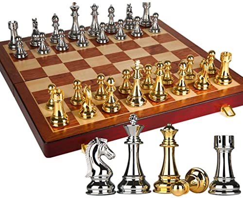 SLGGPJBU Family Fun Chess High-End Schachset Dreidimensionales Schach Übergroße Schachfiguren Europäische Retro Faltbare Holz Schachbrett Elegant Retro Handwerk SLGGPJBU Family Fun Chess High-End Schachset Dreidimensionales Schach Übergroße Schachfiguren Europäische Retro Faltbare Holz Schachbrett Elegant Retro Handwerk von SLGGPJBU