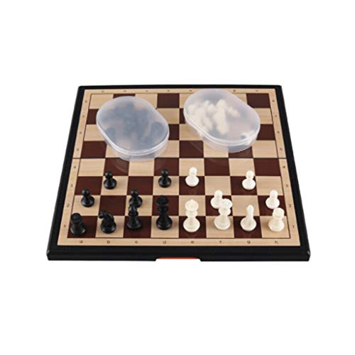 SLGGPJBU Schachbrett Set Magnet Schach Tragbares Faltbares Magnetisches Schachset Schwarz und Weiß für Spieltraining und Unterricht Eintrag Schachsets SLGGPJBU Schachbrett Set Magnet Schach Tragbares Faltbares Magnetisches Schachset Schwarz und Weiß für Spieltraining und Unterricht Eintrag Schachsets von SLGGPJBU