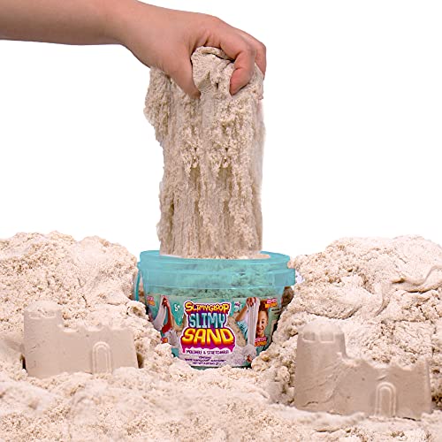 SLIMYSAND von Horizon Group USA, 0,7 kg dehnbarer, dehnbarer, formbarer Wolkenschleim, antihaftbeschichtet, in einem wiederverwendbaren Eimer, Sand - eine sensorische Aktivität SLIMYSAND von Horizon Group USA, 0,7 kg dehnbarer, dehnbarer, formbarer Wolkenschleim, antihaftbeschichtet, in einem wiederverwendbaren Eimer, Sand - eine sensorische Aktivität von SLIMYSAND