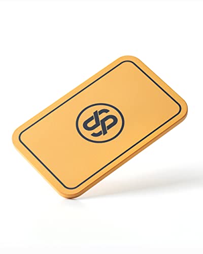 SLOWPLAY Godel rechteckige Pokerchip-Plaketten, 10er-Packung, European Style Profi-Plaketten, Blanko, 36 g Keramik-Verbundmaterial(Gelb) von SLOWPLAY