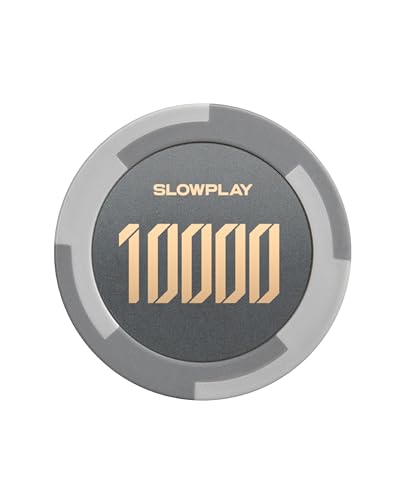 SLOWPLAY Godel Ton-Pokerchips, 14 Gramm Schwerer Tonverbundstoff, 40mm große Chips in Großpackung, 50er-Pack mit einem Wert von 10000 SLOWPLAY Godel Ton-Pokerchips, 14 Gramm Schwerer Tonverbundstoff, 40mm große Chips in Großpackung, 50er-Pack mit einem Wert von 10000 von SLOWPLAY