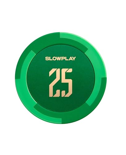 SLOWPLAY Godel Ton-Pokerchips, 14 Gramm Schwerer Tonverbundstoff, 40mm große Chips in Großpackung, 50er-Pack mit einem Wert von 25 SLOWPLAY Godel Ton-Pokerchips, 14 Gramm Schwerer Tonverbundstoff, 40mm große Chips in Großpackung, 50er-Pack mit einem Wert von 25 von SLOWPLAY
