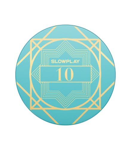 SLOWPLAY Nash Keramik Pokerchips in Loser Schüttung, 10 Gramm Pokerchip aus Keramik in Casino Qualität für Texas Hold'em, 39 mm, Professionelle Chips, 50 Stück (Wert 10) von SLOWPLAY