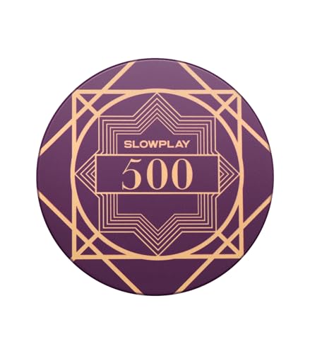 SLOWPLAY Nash Keramik Pokerchips in Loser Schüttung, 10 Gramm Pokerchip aus Keramik in Casino Qualität für Texas Hold'em, 39 mm, Professionelle Chips, 50 Stück (Wert 500) von SLOWPLAY