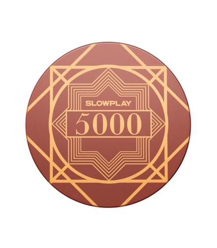 SLOWPLAY Nash Keramik Pokerchips in Loser Schüttung, 10 Gramm Pokerchip aus Keramik in Casino Qualität für Texas Hold'em, 39 mm, Professionelle Chips, 50 Stück (Wert 5000) von SLOWPLAY