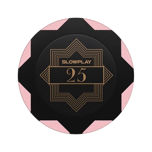 SLOWPLAY Nash Pokerchips aus Ton, 50 Clay Poker Chips Metallkern 14g| für Poker Texas Hold`em | Jetons Casino mit Erstklassiger Verarbeitung und elegantem Design (Wert 25) von SLOWPLAY