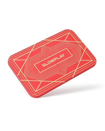 SLOWPLAY Rechteckige Pokerchips, 10er-Pack, professionelle Plaketten im europäischen Stil ohne Wertangabe, 34-Gramm-Keramikverbundstoff von SLOWPLAY