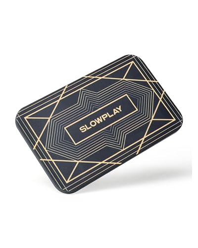 SLOWPLAY Rechteckige Pokerchips, 10er-Pack, professionelle Plaketten im europäischen Stil ohne Wertangabe, 34-Gramm-Keramikverbundstoff von SLOWPLAY