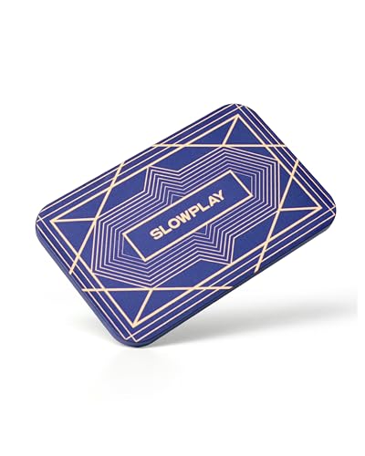 SLOWPLAY Rechteckige Pokerchips, 10er-Pack, professionelle Plaketten im europäischen Stil ohne Wertangabe, 34-Gramm-Keramikverbundstoff von SLOWPLAY