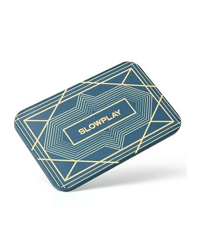 SLOWPLAY Rechteckige Pokerchips, 10er-Pack, professionelle Plaketten im europäischen Stil ohne Wertangabe, 34-Gramm-Keramikverbundstoff von SLOWPLAY