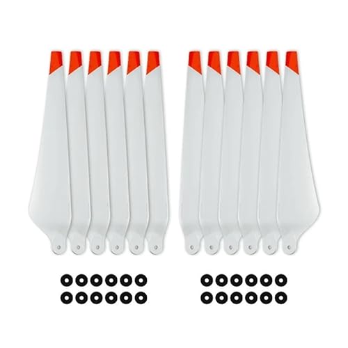 SLRQVFZY 12 stücke Propeller 3820S Propeller CW CCW Klinge Requisiten for DJ-I Agras T30 Drone zubehör(12pcs White) von SLRQVFZY