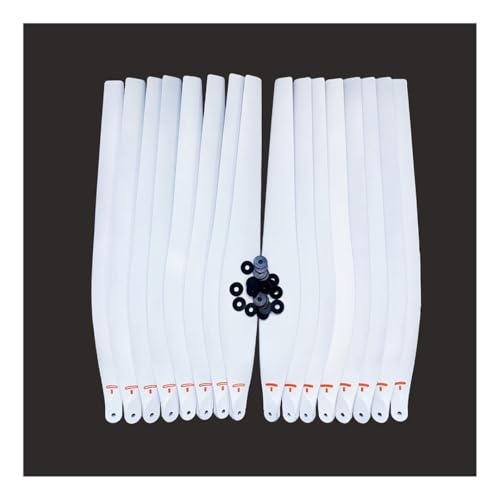 SLRQVFZY 16 stücke Carbon Propeller Nylon Propeller R5413 R5415 Klinge CW CCW Requisiten for D-JI Agras T40 T50 Drone(Nylon Blades(White)) von SLRQVFZY