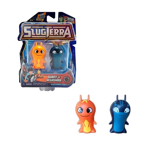 Bizak Slugterra Pack Burpy und Nega Shade, 2 Minifiguren aus der Zeichentrickserie, 4-5 cm, bis zu 12 zum Sammeln, Jungen und Mädchen ab 4 Jahren, (64410003-1) von SLUGTERRA