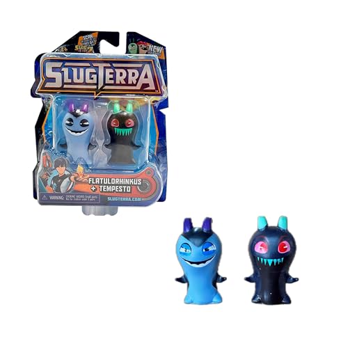 Bizak Slugterra Pack Flaulorhinkus und Tempesto, 2 Mini-Figuren aus der Zeichentrickserie, 4-5 cm, bis zu 12 zum Sammeln, Jungen und Mädchen ab 4 Jahren, (64410003-2) von SLUGTERRA