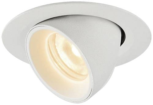 SLV NUMINOS GIMBLE XS 1005823 LED-Einbauleuchte Weiß Warmweiß Deckenmontage möglich, Drehbar, Sch von SLV