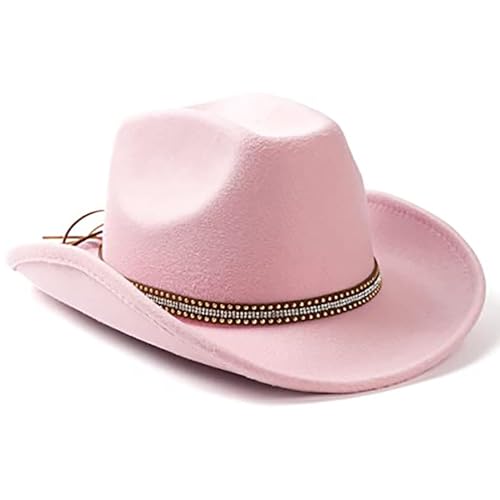 Cowboyhut mit breiter Krempe, Ritterhut für Disco, Haus, Cocktailpartys, Urlaub, einfach für Comedian-Schauspieler Cowboyhut mit breiter Krempe, Ritterhut für Disco, Haus, Cocktailpartys, Urlaub, einfach für Comedian-Schauspieler von SLXLYH