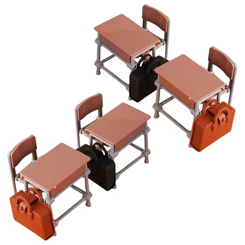 Interaktive Winzige Schulszene Set 1:12 Schuppenhäuser Zubehör Mit Schreibtischstühlen Rucksäcke Interaktive Winzige Schulszene Set 1:12 Schuppenhäuser Zubehör Mit Schreibtischstühlen Rucksäcke von SLXLYH