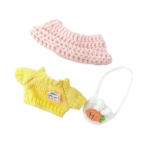 Puppenkleidung, weich strukturiert, Outfit-Kollektion für 15–17 cm große Displaymodelle und bewegliche Figuren, 3 Stück Puppenkleidung, weich strukturiert, Outfit-Kollektion für 15–17 cm große Displaymodelle und bewegliche Figuren, 3 Stück von SLXLYH
