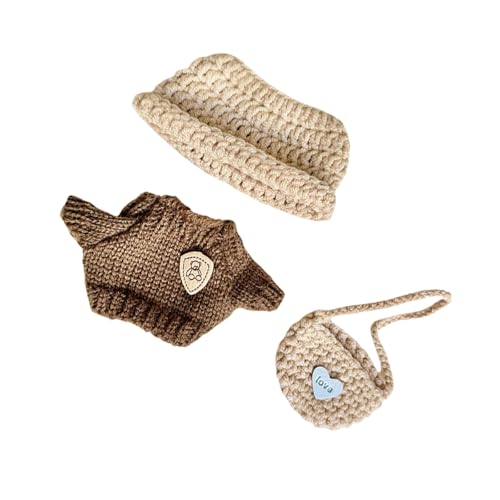 Puppenkleidung, weich strukturiert, Outfit-Kollektion für 15–17 cm große Displaymodelle und bewegliche Figuren, 3 Stück Puppenkleidung, weich strukturiert, Outfit-Kollektion für 15–17 cm große Displaymodelle und bewegliche Figuren, 3 Stück von SLXLYH