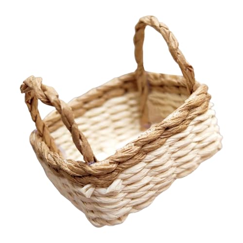 Realistischer Gewebter Korb Für Dollhouses Decors Und Spielkörbe Für Puppenhäuser Wickerwork 1/12 Skala Möbel von SLXLYH