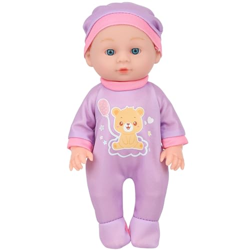 SLXLYH 24cm Realistische Babypuppen Wiedergeborene Mädchenpuppe Mit Schönem Overall Wie Pädagogische Wiedergeborene Elternspiel Spielzeug Spielzeug von SLXLYH