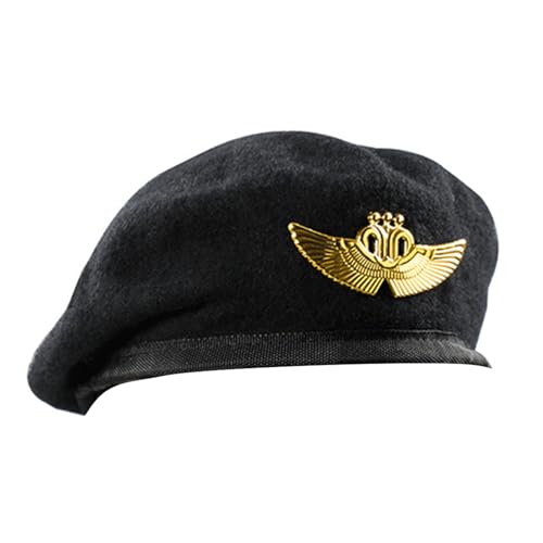 SLXLYH Baskenmützen aus Wolle, bestickt, Sicherheits-Uniform, Zubehör, Kapitän, professionelle Sicherheitskapitäne, Cosplay-Zubehör (6) von SLXLYH