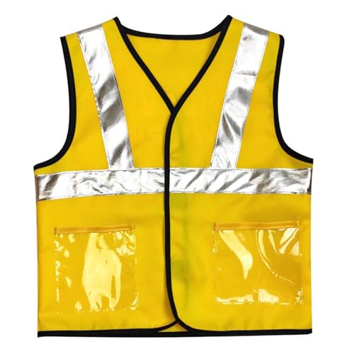SLXLYH Bauarbeiter-Kostüm für Jungen, Weste, Kinder, Arbeiter, Cosplay, Kinder, Rolle für Spiel, Spielzeug, Straßenbau SLXLYH Bauarbeiter-Kostüm für Jungen, Weste, Kinder, Arbeiter, Cosplay, Kinder, Rolle für Spiel, Spielzeug, Straßenbau von SLXLYH