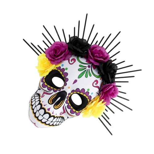 SLXLYH Day Of The Dead Rose Suger Skelett Halloween Cosplay Kostüme Maskerade Sugar Skull Mexikaner Design SLXLYH Day Of The Dead Rose Suger Skelett Halloween Cosplay Kostüme Maskerade Sugar Skull Mexikaner Design von SLXLYH