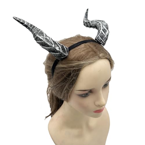 SLXLYH Devil Horns Stirnband Halloween Cosplay Kostüm Accessoires Party Dressing Kopfspeise Haarzubehör Für Frauen Männer Halloween Stirnbänder von SLXLYH