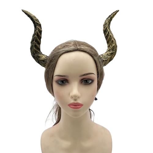 SLXLYH Devil Horns Stirnband Halloween Cosplay Kostüm Accessoires Party Dressing Kopfspeise Haarzubehör Für Frauen Männer Halloween Stirnbänder von SLXLYH