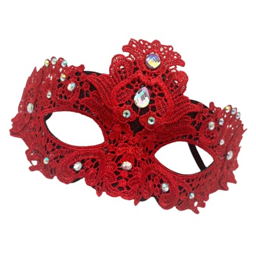 SLXLYH Gefressenes Gesichtsschutz Mit Funkelnden Strasssteinen Komfortabler Halloween Für Themen Und Rollenspiele Festliches Gesicht Cover von SLXLYH
