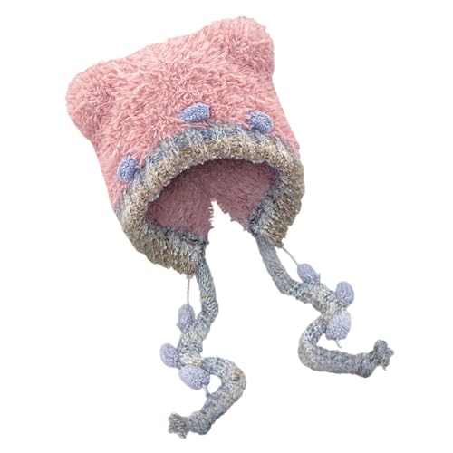 SLXLYH Gestrickte Plüschmütze mit Bärenohren, bequemer Pullover, ohne Krempe, für Kinder und Erwachsene, für den Winter, für den täglichen Gebrauch, alle Altersgruppen SLXLYH Gestrickte Plüschmütze mit Bärenohren, bequemer Pullover, ohne Krempe, für Kinder und Erwachsene, für den Winter, für den täglichen Gebrauch, alle Altersgruppen von SLXLYH