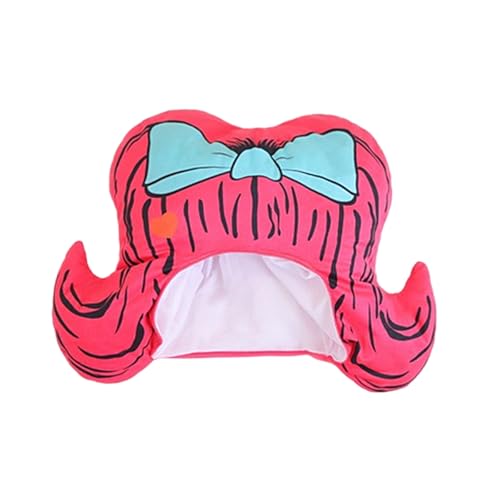 SLXLYH Halloween Bowknot Hut Kopfbedeckung Plüsch Perücken Kopfbedeckung für Maskerade Halloween Plüsch Cartoon Hut Kopfbedeckung von SLXLYH