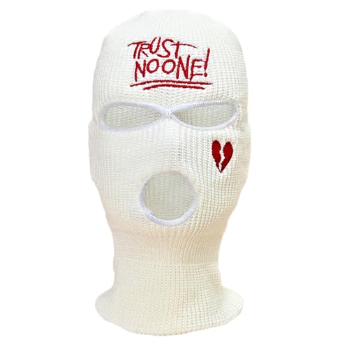 SLXLYH Halloween-Strickmütze, Halswärmer, Räuber, Kopfbedeckung, Party, Urlaub, Winter, warme Mütze, Ganzkopf von SLXLYH
