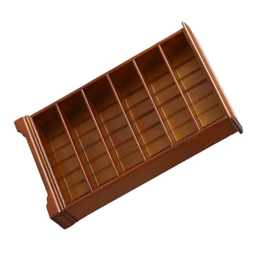 SLXLYH Holzbuchhandelmodell Mit 6 Ebenen Kreativer Schreibtisch Dekoration Miniaturbuchhandel Ausstellungsschelfornament Für Puppenhäuser SLXLYH Holzbuchhandelmodell Mit 6 Ebenen Kreativer Schreibtisch Dekoration Miniaturbuchhandel Ausstellungsschelfornament Für Puppenhäuser von SLXLYH