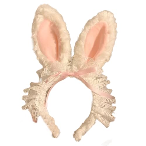 SLXLYH Kinder-Cosplay-Hasen-Haarband für Party, Halloween, Kopfbedeckung für Musikfestivals, Foto-Requisiten für Mädchen, Foto-Requisiten von SLXLYH