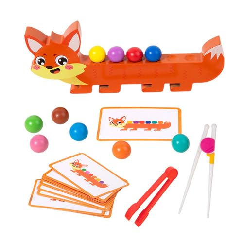 SLXLYH Kinder Holzausgleich Stapelspiel Clip Perlen Sortieren Spielzeug Für Feinmotorik Training Farbe Kognition Bildungsspielzeug SLXLYH Kinder Holzausgleich Stapelspiel Clip Perlen Sortieren Spielzeug Für Feinmotorik Training Farbe Kognition Bildungsspielzeug von SLXLYH