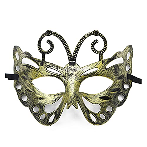 SLXLYH Männliche Halbgesichts-Maskerade für Damen, Antik-Retro-Party, für Kostüm, Karneval, Halloween SLXLYH Männliche Halbgesichts-Maskerade für Damen, Antik-Retro-Party, für Kostüm, Karneval, Halloween von SLXLYH