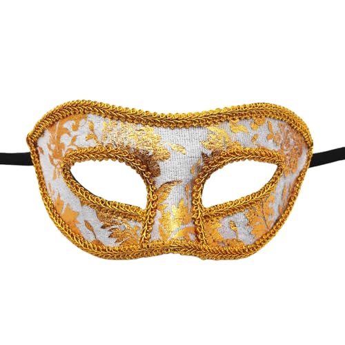 SLXLYH Maskerade für Herren, Antik-Look, mit elastischem Band, Vintage-Halbgesicht, Party, Halloween, Kostümzubehör SLXLYH Maskerade für Herren, Antik-Look, mit elastischem Band, Vintage-Halbgesicht, Party, Halloween, Kostümzubehör von SLXLYH