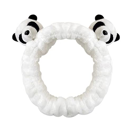 SLXLYH Panda Kopfschmuck Plüsch Panda Kopfbedeckung Woolly Anime Kopfbedeckungen Cosplay Zubehör Cartoon für Kopf & Kleidung Dekoration von SLXLYH