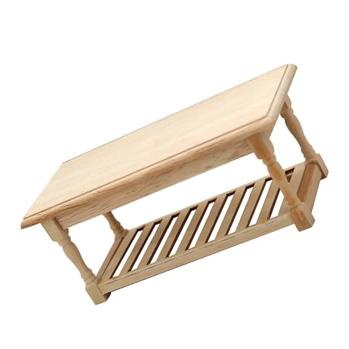 SLXLYH Realistischer Vintage Esstisch Realistisch Vorgetäuscht Spiel Für Kinder Rollen Display Tischmodell Spielzeug Für 1:12 Puppenhaus von SLXLYH