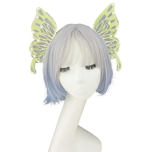 SLXLYH Schmetterlingsschleier Haarzubehör Mit Baroques Perlen Gothic Rollenspiele Head Accessoire Für Gotische Fairys Kostümpartys SLXLYH Schmetterlingsschleier Haarzubehör Mit Baroques Perlen Gothic Rollenspiele Head Accessoire Für Gotische Fairys Kostümpartys von SLXLYH