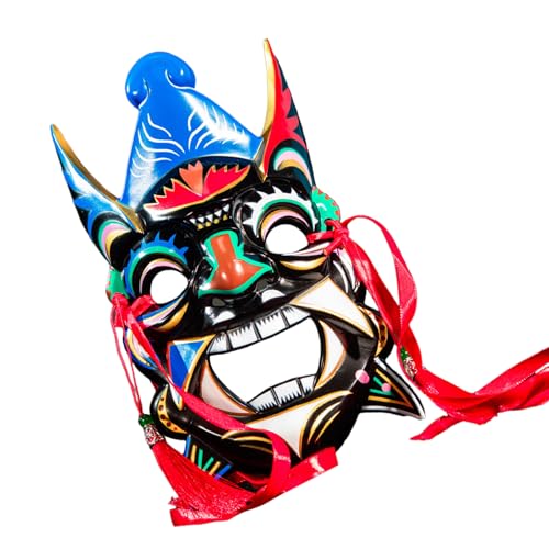 SLXLYH Vollgesichtsmaskerade, Party, Cosplay, handbemalt, Nuo-Opern für Tempel, Halloween, Weihnachtsfeier SLXLYH Vollgesichtsmaskerade, Party, Cosplay, handbemalt, Nuo-Opern für Tempel, Halloween, Weihnachtsfeier von SLXLYH