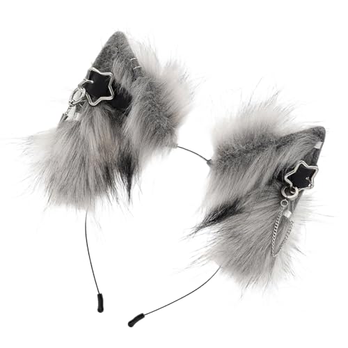 SLXLYH Weiche künstliche Ohr-Stirnbänder für Halloween und Karneval, Teufel, Cosplay, Kopfschmuck, Halloween-Party von SLXLYH